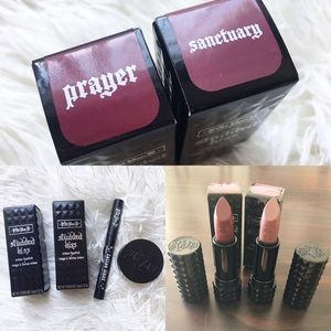 KVDLipstick+mini liquid eyeliner/setting powder